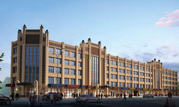 陜煤建設(shè)天工公司雅荷中央廣場1#、2#樓封頂